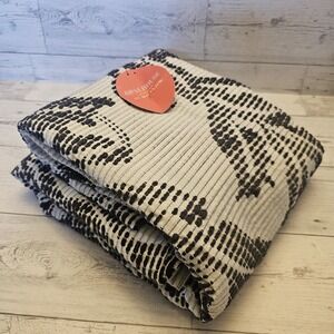 Opalhouse Limu Leaf Curtain Slate Gray Light Filtering Jungalow (1) Panel 84x50